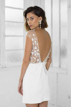 Perfect Short Bridal Party Dress Lace Homecoming Dress