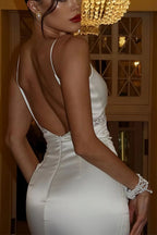 Romantic Mermaid Sweetheart Lace-Trimmed Open-Back Prom Dress