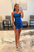 Sequin Bodycon Homecoming Dress Short Prom Dress