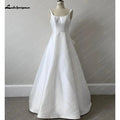 NumberSea Satin A Line Wedding Dresses for Women 2025 Vestidos Civil Bridal Beach Boho Wedding Gowns With Bow