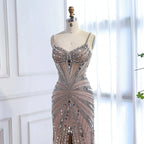 Luxury Nude Corset Beaded Mermaid Prom Dress LA72803A