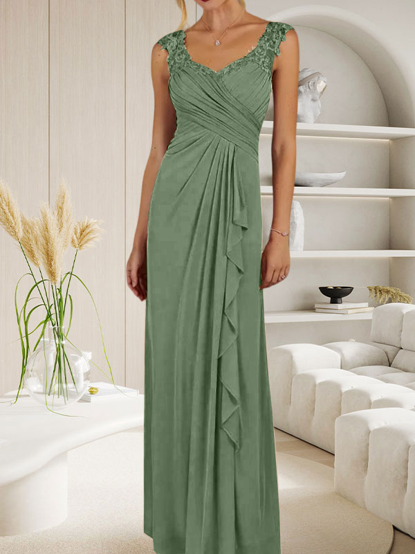 Champagne A-Line Sweetheart Neckline Pleated Mesh Dress