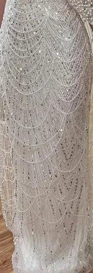 Serene Hill Dubai Nude Elegant Mermaid Arabia Luxury Beaded Evening Dresses Gowns 2024 For Women Wedding Party LA72243