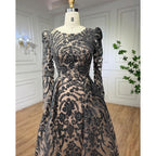 Serene Hill Muslim Luxury Green Mermaid Evening Dress with Overskirt  Arabic  For Women Wedding Party 2024 LA71610A