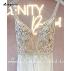 NumberSea Off White Luxurious Bridal Bohemian Wedding Dress Lace Beads Summer 2025 Sukienka A Line Chiffon Beach Bridal Gowns