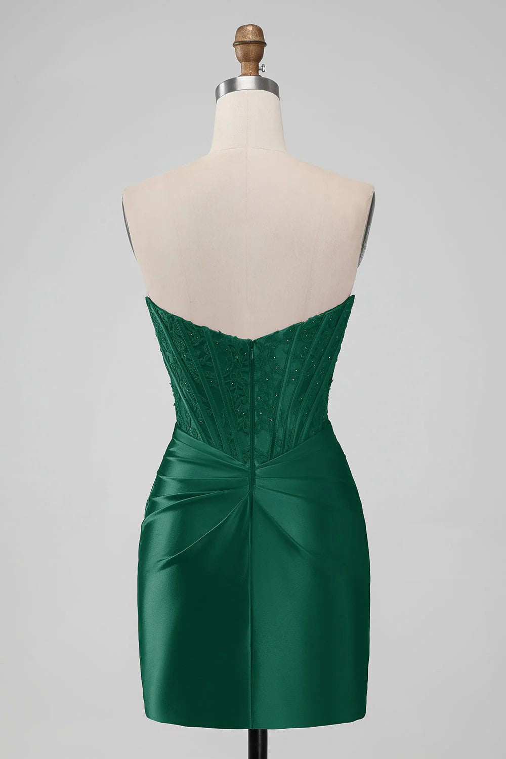 Strapless Bodycon Homecoming Dress Short Prom Dress