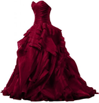 Burgundy Evening Gowns,Ball Gown Formal Dress,Evening Gowns For Teens Y1558
