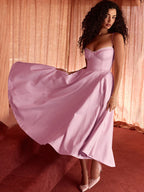 Strapless Elegant A-line Vacation Dress