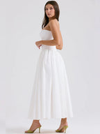 Waist Wrap Elegant A-line Vacation Dress