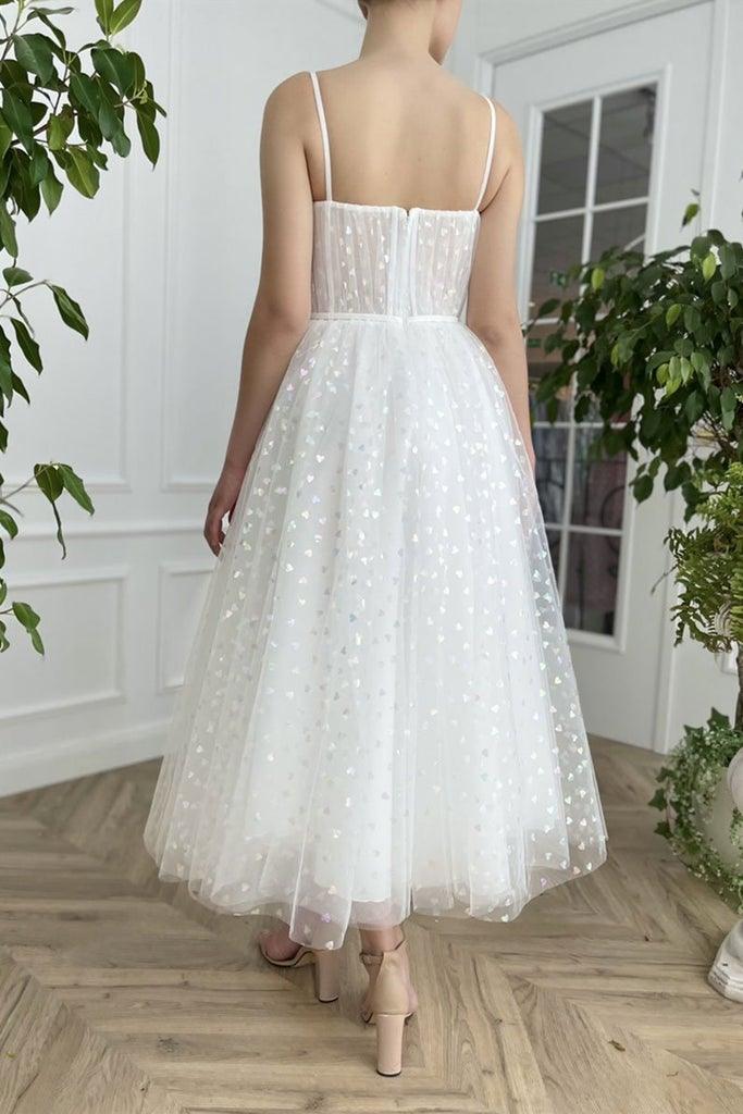 Sweetheart Straps Short Prom Dress Tea Length Homecoming Dress