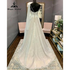 Vinatge Lace Backless One Shoulder Wedding Dress for Women  Appliques Off Shoulder Bridal Gown abito da sposa NumberSea