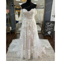 Vinatge Off Shoulder Lace Floral Blush Pink Backless Wedding Dress for Bride Wedding Gown Custom Made Women hochzeitskleid