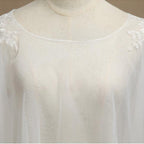 Women's Wrap Shrugs Shawls Tulle Wedding Party / Evening Appliques Flower Lace
