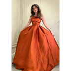 A-Line Classic & Timeless Off-Shoulder Sleeveless Ruched Formal Party Prom Dress