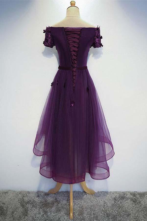 A-line Cute High Low Prom Dress Homecoming dress