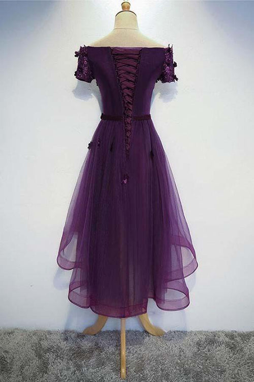 A-line Cute High Low Prom Dress Homecoming dress