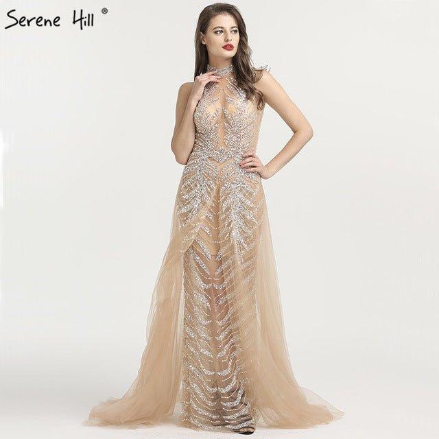 A-Line High Collar Evening Dresses LA6564