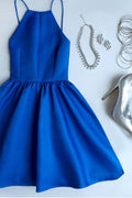A Line Backless Short Prom Dresses Homecoming Dresses