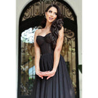 A-Line Strapless Tulle Sleeveless Formal Dress