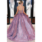 A-line Sweetheart Sparkle Prom Dress Formal Evening Gowns