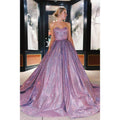 A-line Sweetheart Sparkle Prom Dress Formal Evening Gowns