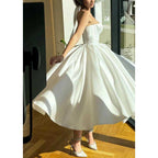 A-line Sweetheart Strapless Empire Party Prom Evening Dress
