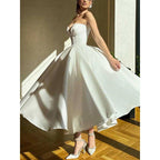 A-line Sweetheart Strapless Empire Party Prom Evening Dress