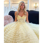A-line Sweetheart Strapless Tulle Ball Gown Prom Dress Evening Party Gown