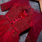A-line Tulle Homecoming Dresses Scoop Short/Mini Prom Dresses