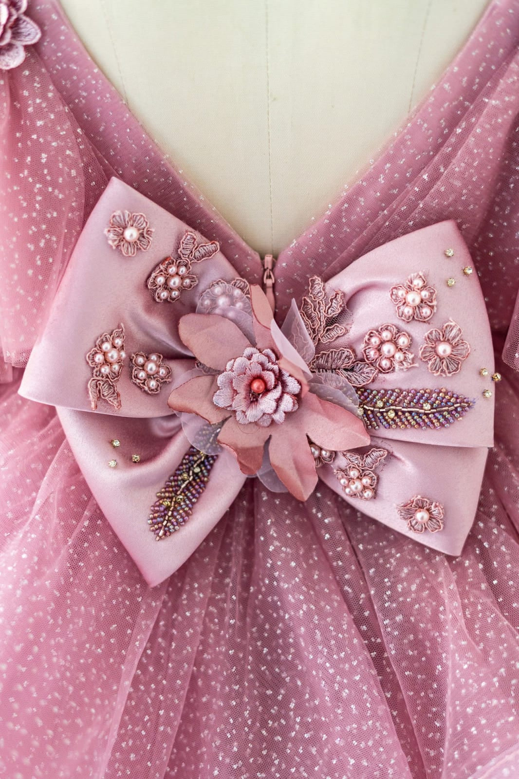 Ball-Gown/Princess Tulle Knee-length Birthday Flower Girl Dress
