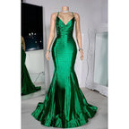 Trumpet/Mermaid Sexy & Hot Criss-Cross Straps Ruffles V-Neck Prom Dress