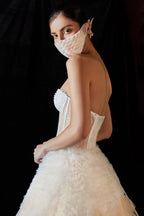Long Ombre Wedding Dress Bridal