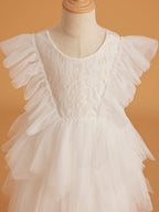 Lace Tulle Short/Mini Dress (2003227815)