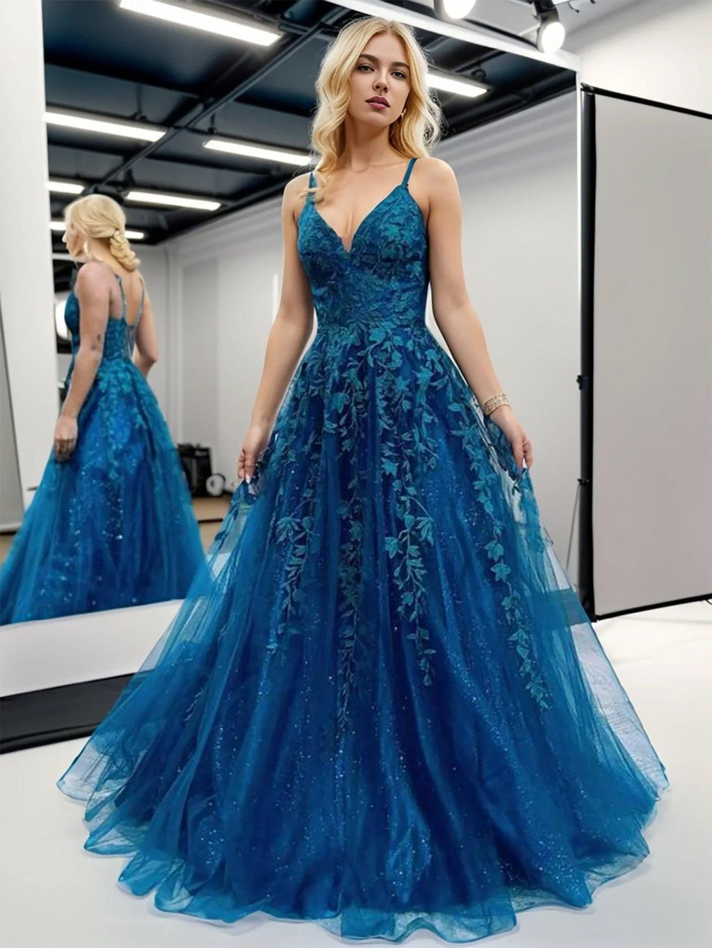 Evening Dress Suspender Style Ball Dress Women's Party Ball Dress