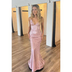 Sexy & Hot Trumpet/Mermaid Criss-Cross Straps V-Neck Party Prom Dress