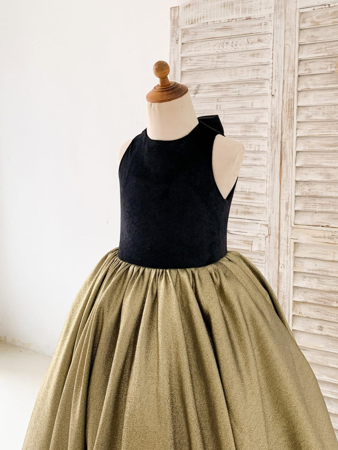 Ball-Gown/Princess Jacquard Velvet Sweep Train Black Dress (2003227667)