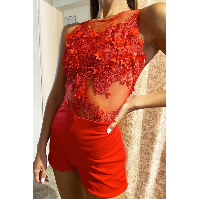 Chic Appliques Detachable Skirt Prom Dress with Slit
