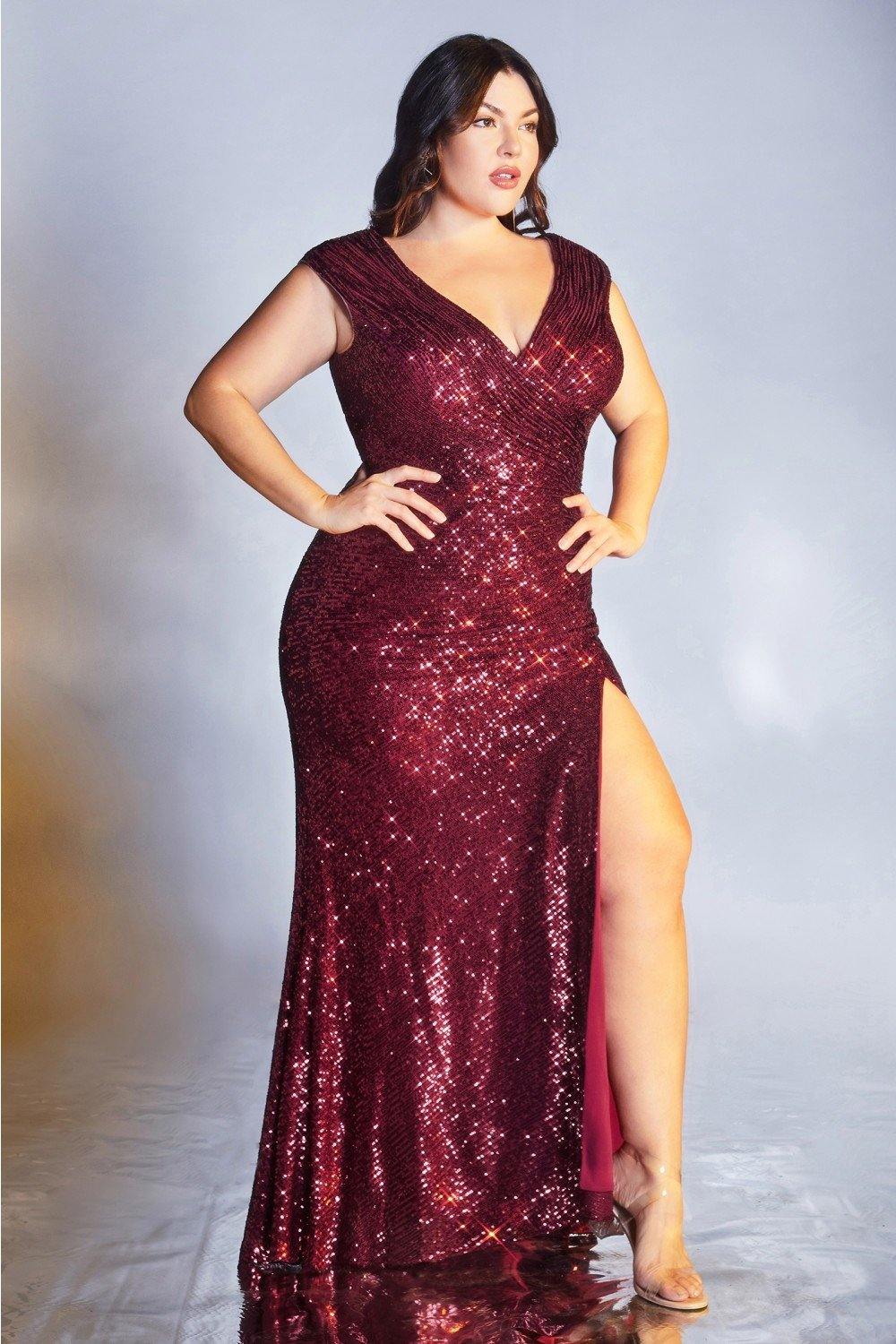 Plus Size Long Formal Prom Dress