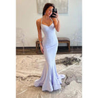 Classic & Timeless Halter Sleeveless Mermaid Backless Party Prom Dress