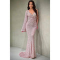 Classic & Timeless One Shoulder Beaded Embroidery Long Formal Prom Dress