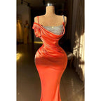 Classic & Timeless Straps Cap Sleeves Side Slit Ruched Evening Party Prom Dress