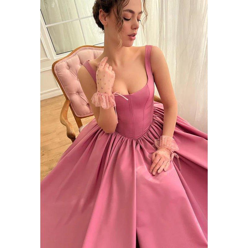 Classic & Timeless Straps Scoop A-line Formal Party Prom Dress