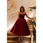 Classic & Timeless V-Neck Sleeveless A-line Ball gown Formal Prom Dress
