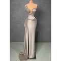 Couture & Ornate Sleeveless V-neck Sheath Formal Prom Dress