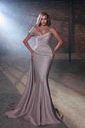 Designer Long Evening Dresses Glitter Mermaid Prom Dresses