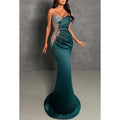 Sweetheart Spaghetti Straps Appliques Pleats Party Prom Evening Dress