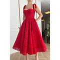 Sweetheart Burgundy Lace Formal Dress with Pockets