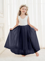 Enchanted Tulle Lace Flower Girl Dress