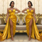 Glamorous Long Prom Dress With Split On Sale Sweetheart