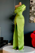 Gorgeous Long Evening Prom Dress With Split One Shoulder